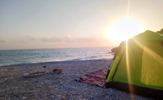 Campement sauvage - White beach Oman