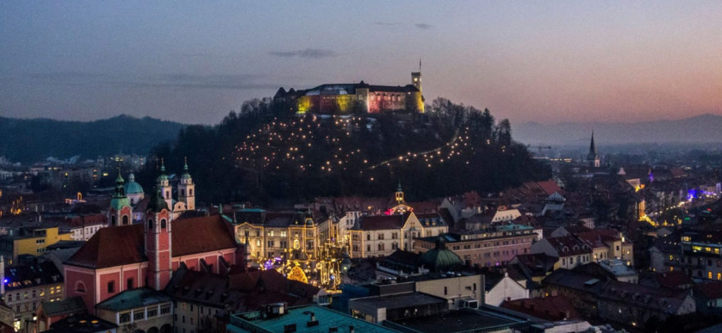Ljubljana Slovénie à Noël